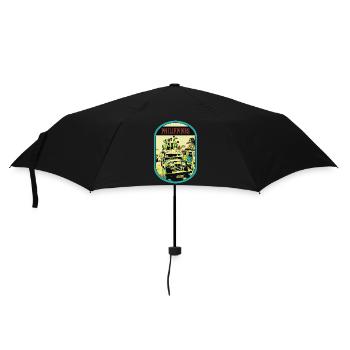 Colorful Jeepney: Living Symbol of the Philippines - Umbrella (small) - black - Front