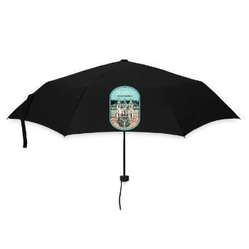 Kloster und Nationalpalast von Mafra, Luftaufnahme - Regenschirm (klein) - Schwarz - Vorne