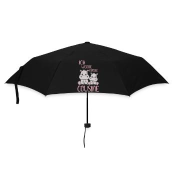 Bald Große Cousine Nilpferde Mädchen Nachwuchs - Regenschirm (klein) - Schwarz - Vorne