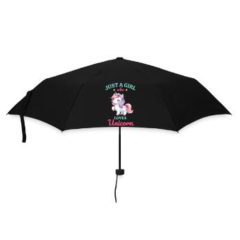 Just a Girl who loves Unicorns - Umbrella (small) - black - Front