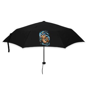 Bonne baignade tortue ! - Parapluie standard - noir - Devant