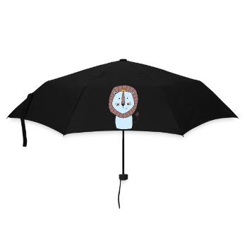 Lion Blue - Umbrella (small) - black - Front