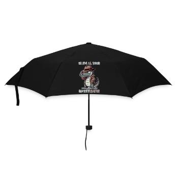 Hi, I'm Al your Investigator - Umbrella (small) - black - Front