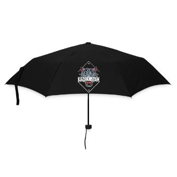 Kasachstan Souvenir Herkunft Schneeleopard - Regenschirm (klein) - Schwarz - Vorne