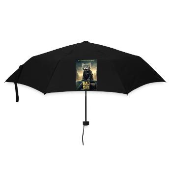 Funny Movie Poster - Mad Meow: Furry Road - Umbrella (small) - black - Front
