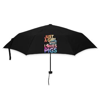 Pig Animal - Umbrella (small) - black - Front
