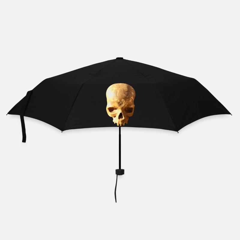 Skull background - Umbrella (small) - black