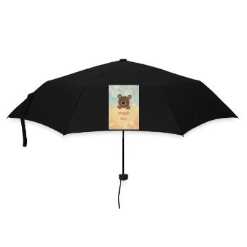 Snuggle Time - Regenschirm (klein) - Schwarz - Vorne