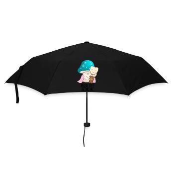 autistic mask off autism neurospicy - Umbrella (small) - black - Front