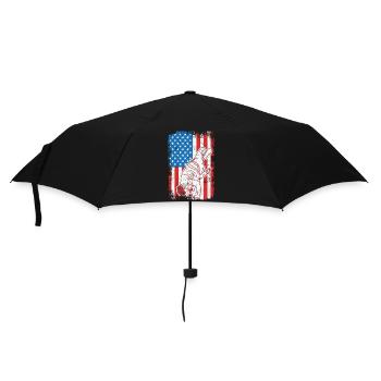 4th of July USA Breakdance - Umbrella (small) - black - Front