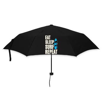 Eat Sleep Surf Repeat - Umbrella (small) - black - Front