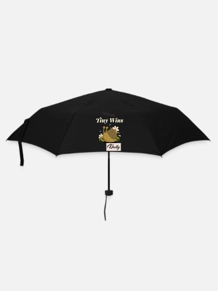 Small Victories Every Day Snail - Umbrella (small) - black
