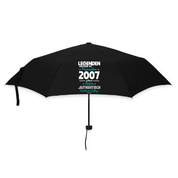 18th Birthday - Legends were made in November 2007 - Umbrella (small) - black - Front