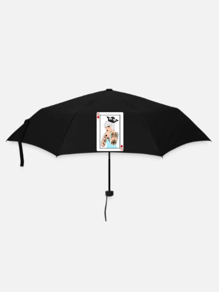 Punk Tile Lady Card - Umbrella (small) - black