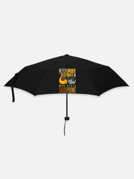 Saxofon - Regenschirm (klein) - Schwarz