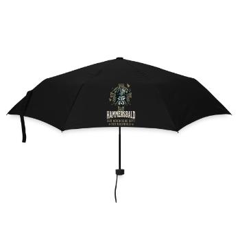 Hammersbald - Funny Viking God of Impatience - Umbrella (small) - black - Front