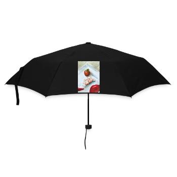 Nature morte fraise-gingembre - Parapluie standard - noir - Devant