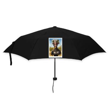 Funny bouquet in the desert - Umbrella (small) - black - Front