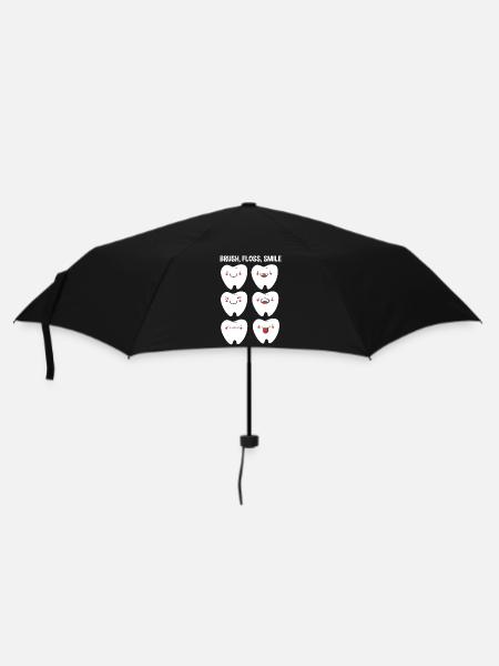 Rezeptionist Zahnarzt - Regenschirm (klein) - Schwarz