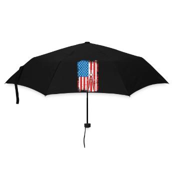 USA Patriotischer Architekt - Regenschirm (klein) - Schwarz - Vorne