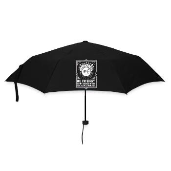 Sonnen-Sarkasmus: Sorry, nicht entschuldigt - Regenschirm (klein) - Schwarz - Vorne