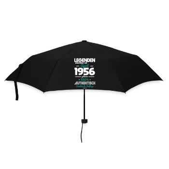 70. Geburtstag - Legenden wurden im April 1956 - Regenschirm (klein) - Schwarz - Vorne