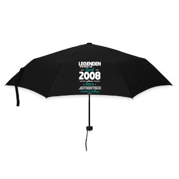 18e anniversaire - Les légendes ont été créées en avril 2008 - Parapluie standard - noir - Devant