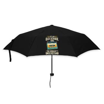 Old School Cassette Design – Mixtape rétro - Parapluie standard - noir - Devant