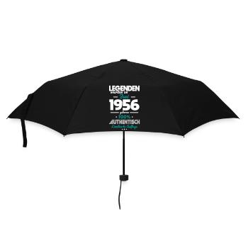70. Geburtstag - Legenden wurden im Juni 1956 - Regenschirm (klein) - Schwarz - Vorne