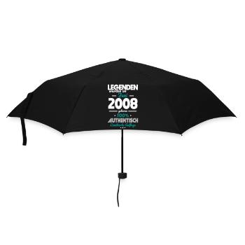 18. Geburtstag - Legenden wurden im Juni 2008 - Regenschirm (klein) - Schwarz - Vorne