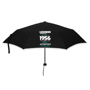 70. Geburtstag - Legenden wurden im Juli 1956 - Regenschirm (klein) - Schwarz - Vorne