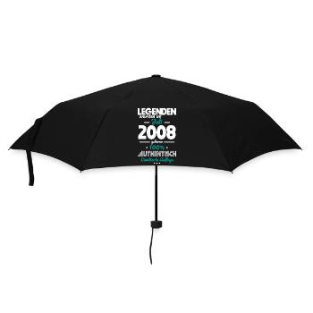 18. Geburtstag - Legenden wurden im Juli 2008 - Regenschirm (klein) - Schwarz - Vorne