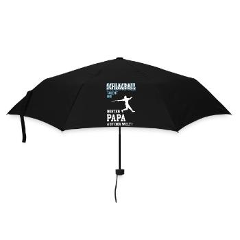 Schlagball Bester Papa Vater Vatertag Geburtstag - Regenschirm (klein) - Schwarz - Vorne