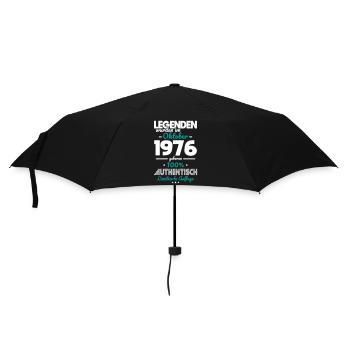 50. Geburtstag - Legenden wurden im Oktober 1976 - Regenschirm (klein) - Schwarz - Vorne