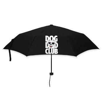 Dog Dad Club Funny Dog Lover Design - Regenschirm (klein) - Schwarz - Vorne