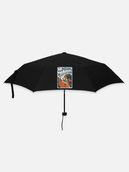 Climbing Passion - Regenschirm (klein) - Schwarz