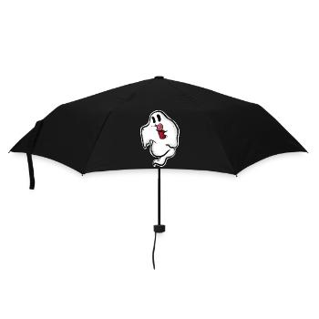 Ghost with donut and cup - Umbrella (small) - black - Front