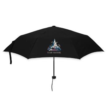 team nature - Regenschirm (klein) - Schwarz - Vorne