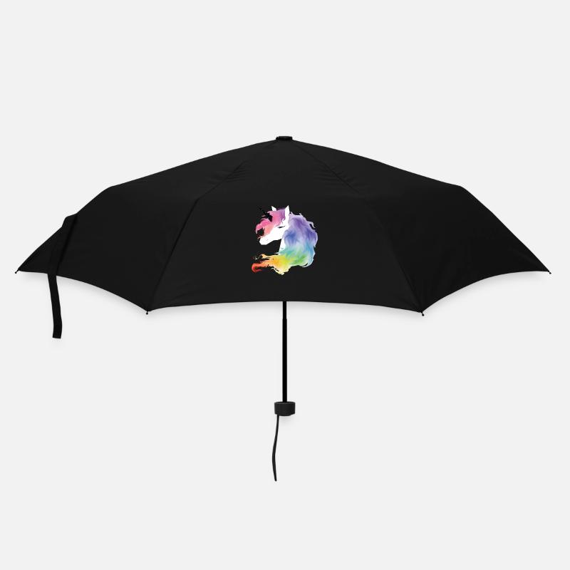 licorne - Parapluie standard - noir