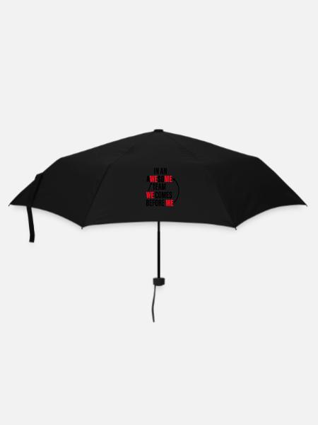 Teamwork - Regenschirm (klein) - Schwarz