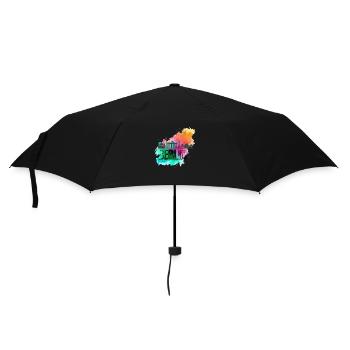 Berlin Deutschland Germany Skyline Stadt City - Umbrella (small) - black - Front