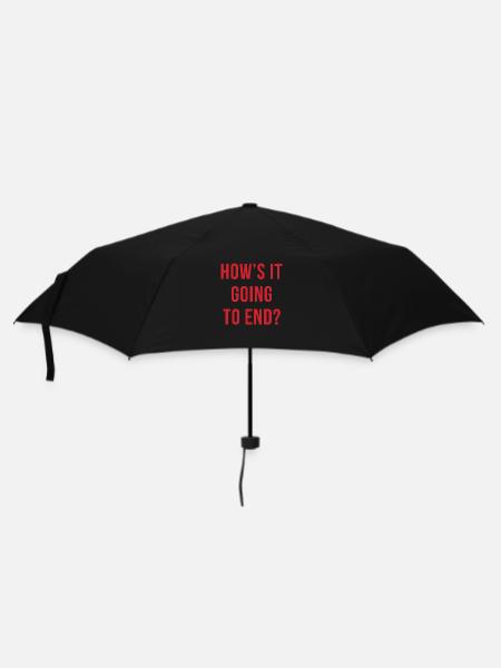 How es Going To End - Regenschirm (klein) - Schwarz