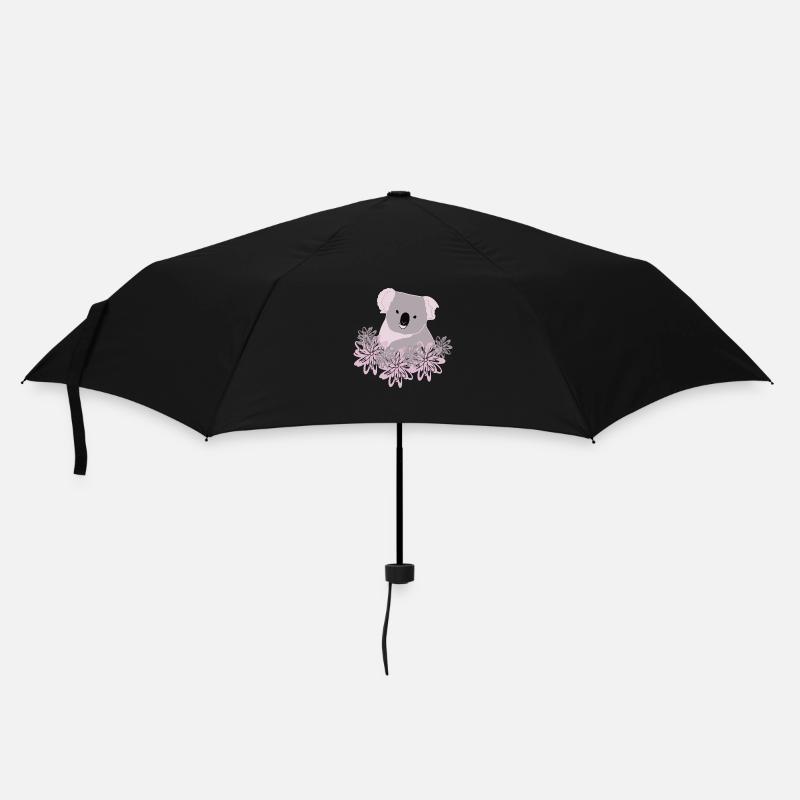 Koala Rose - Regenschirm (klein) - Schwarz