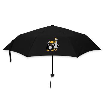 Pingouin mouette 2 Amis - Parapluie standard - noir - Devant