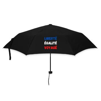 Liberté égalité Voyagé - Parapluie standard - noir - Devant