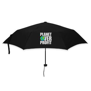 Planète sur le devis de profit - Parapluie standard - noir - Devant