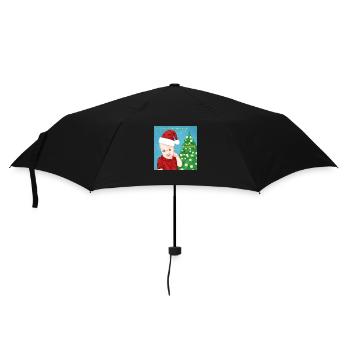 Santa's coming - Umbrella (small) - black - Front