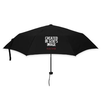Créé à l’image de Dieu Est 2018 - Parapluie standard - noir - Devant