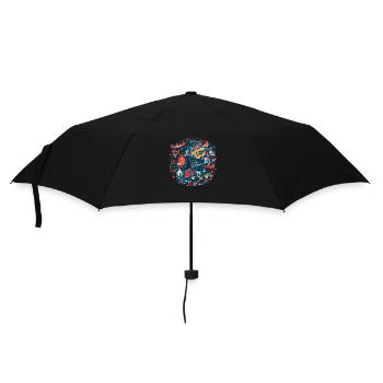 Amerikanische Folklore - Regenschirm (klein) - Schwarz - Vorne
