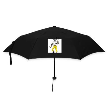 Die coole Golfkatze - Regenschirm (klein) - Schwarz - Vorne